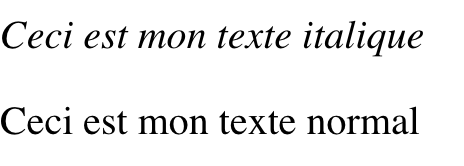 Texte Italique