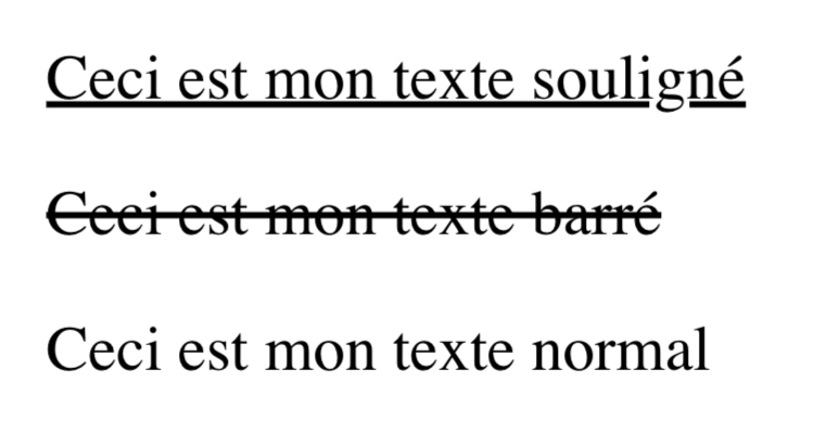 Texte décoration